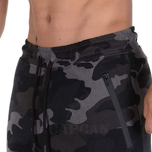 Shorts de sport mi-taille pour hommes de haute qualité, taille personnalisée, respirants, en coton/polyester, séchage rapide, style urbain, motif uni, personnalisables - Product Image 4