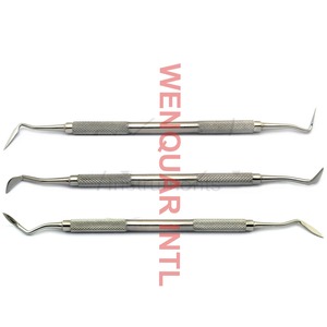 Cuchillos periodontales dentales de acero inoxidable de alta calidad, instrumentos de cirugía Oral Manual para eliminación de cálculo gingival de tejido blando - Product Image 1