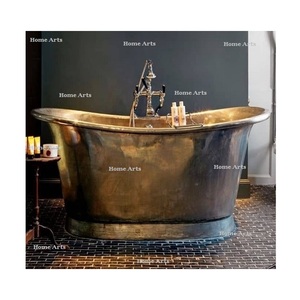 Conception fantastique baignoire en cuivre qualité exclusive taille et forme personnalisées baignoire pour la maison hôtel salle de bain utilisation - Product Image 5