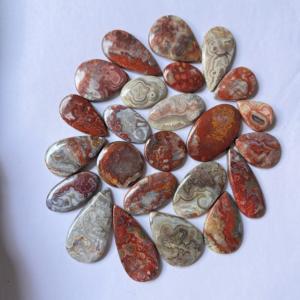 Calidad de grado AAA, hermosa forma mixta, cabujón de ágata de encaje loco, piedras preciosas Verdes Naturales, lote suelto para la fabricación de joyas - Product Image 2