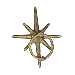 Starfish Door Knocker Antique Brass - View #6