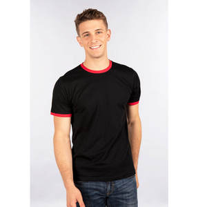 Camiseta Ringer de Punto 100% Algodón Premium al por Mayor para Hombre y Mujer, Ultra Suave, Estilo Vintage, para Personalización de Marcas y Promociones - Product Image 2