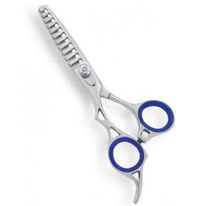 Ciseaux de coiffure professionnels pour gaucher lame droite en acier inoxydable pour coiffeurs outil de coiffure amincissant - Product Image 1