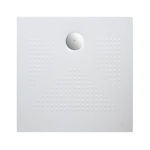 Receveur de douche carré DENVER 80x80, fin, 3 cm, en céramique, pour salle de bain et toilettes - Product Image 4