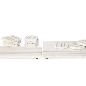 แผ่นรองแก้วชาไม้และหินอ่อนทรงกลมสไตล์คลาสสิกสำหรับใช้ในบ้าน โรงแรม ร้านอาหาร ราคาขายส่ง ผลิตด้วยมือในอินเดีย - Product Image 5