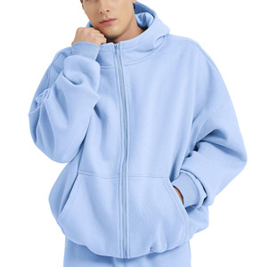 เสื้อฮู้ดกันหนาวขนแกะคอตตอน100% มีฮู้ดโอเวอร์ไซส์พิมพ์ลายแบบกำหนดเอง - Product Image 1