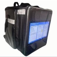 Mochila Publicitaria Digital Portátil de 18.5 Pulgadas con Pantalla LCD de Alto Brillo para Caminar o Andar en Bicicleta