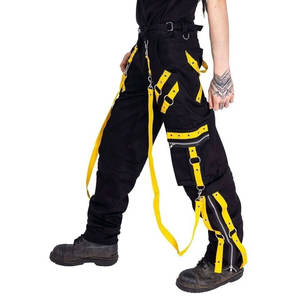 Pantalones Góticos para Hombre, Venta al por Mayor de Fábrica, Estilo Punk Rock Emo, Arnés Negro/Pantalones 2026 - Product Image 3