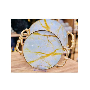 Nouvel arrivage de plateau de table moderne pour la décoration de la maison plateau décoratif pour plaque miroir accessoires d'hôtel pour la maison - Product Image 4