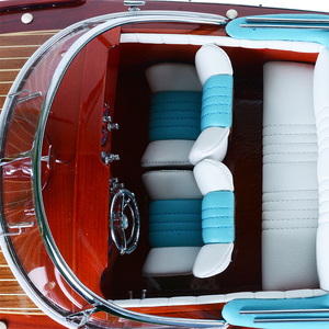 Modelo de lancha rápida Riva Aquarama hecho a mano de madera, regalo clásico pintado y decoración artística para el hogar y la Oficina (65.5Lx19Wx19H cm) - Product Image 4