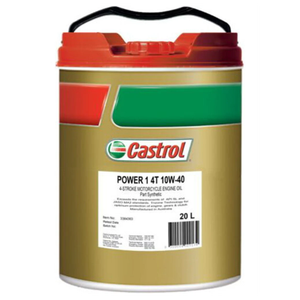 El aceite de motor Castrol Power1 4T 10W40 para motocicleta proporciona un flujo rápido y una potencia de aceleración superior - Product Image 1