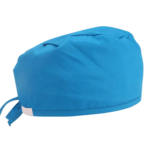 Gorro quirúrgico de médico, gorro de enfermera con logotipo personalizado de Color sólido Dental para hombre, gorros de trabajo de salón de belleza de algodón puro con ajuste elástico para mujer - Product Image 2