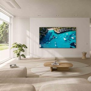 Téléviseur LED noir 98 pouces 2024 avec écran 4K, fréquence de rafraîchissement de 120 Hz, design fin, compatible DTV, système audio intégré - Product Image 4