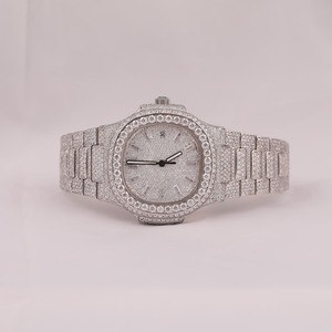 Montre de luxe personnalisée Iced Out VVS Moissanite Diamond Watch Hip Hop Mechanical Watch for Business Gifting Propose from India - Product Image 2