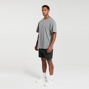 เสื้อแฟชั่นใส่กลางแจ้งสำหรับผู้ชายใส่ในฤดูร้อนเสื้อยืดคอตตอนใส่สบาย100% ไหล่คอกลมออกแบบโลโก้ได้เองสไตล์ลำลองโอเวอร์ไซส์ - Product Image 2