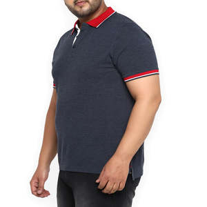 Polo Confortable à Séchage Rapide pour Homme en Coton Polyester à Manches Courtes Motif Solide - Product Image 3