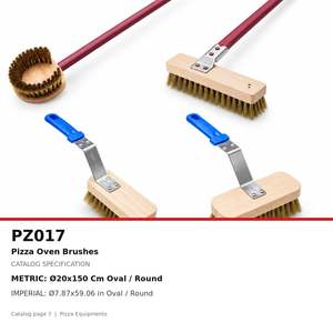 Brosse de nettoyage pour four à pizza Fida, ronde - Product Image 4