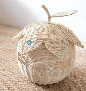 Cesta de almacenamiento de ratán para niños, espaciosa, espaciosa, de alta calidad, elección caliente, diseño espléndido, juguetes para niños, por Vietnam Artisans