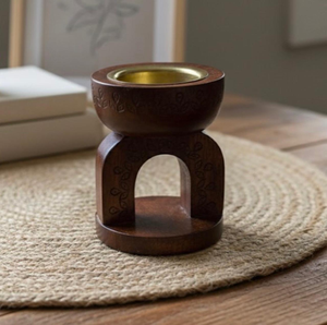 Brûleur d'encens en bois pour la maison avec support pour Bakhoor arabe pour le Ramadan par Decor World Expo - Product Image 3