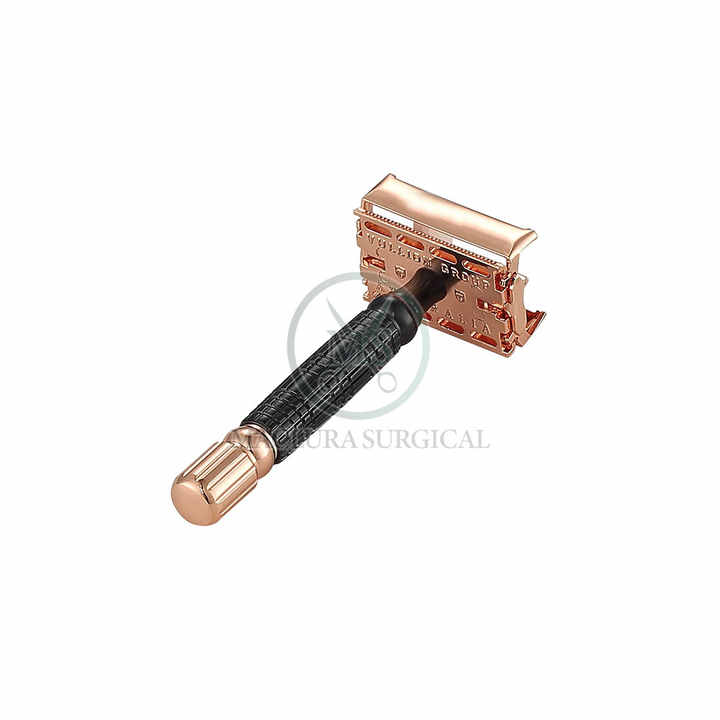 Men Classic Double Edge Safety Razor with Textured Grip Handle for ...