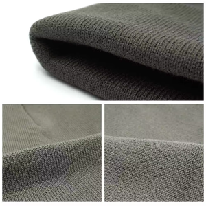 หมวกผ้าแจ็คการ์ดสีดำสำหรับผู้ชายหมวกฤดูหนาว2025โลโก้ตามสั่งจากผู้ผลิตของคุณเองมีหลายสี - Product Image 6