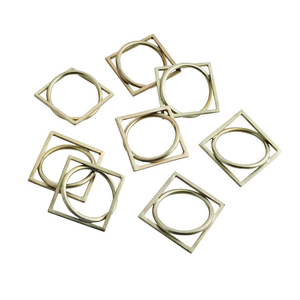 Soporte de anillo de servilleta de latón de diseño simple Excelente calidad al costo más bajo decoración del hogar soporte de anillo de servilleta diseño superior - Product Image 5