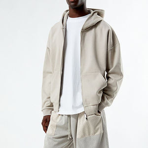 Manufacturer Custom Heavyweight 100% Cotton Streetwear Pullover <b>Zip</b> <b>up</b> Oversized 3D Puff Print Boxy Fit <b>Crop</b> Wash <b>Hoodie</b> for Men - Product Image 4