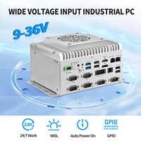 Mini PC CWWK sin ventilador de 12.ª generación con procesador i3 1215U, i5 1235U, i7 1255U, 2 puertos LAN Gigabit i210AT, 6 puertos RS232 COM, GPIO, montaje en carril DIN U12, computadora industrial.