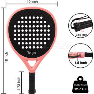 Raquette de padel au design unique, faible MOQ, en vente, marque privée, taille personnalisée, raquette de padel de qualité supérieure - Product Image 3