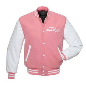 Vestes universitaires en cuir imperméables coupe-vent respirantes en polaire de style personnalisé à la vente chaude avec logo frontal pour hommes - Product Image 1