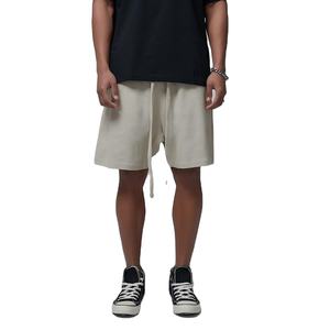 ¡Novedad de 2025! Pantalones cortos teñidos lisos con cintura elástica de lona de secado rápido personalizados al por mayor para hombre de gimnasio informal pesado de verano de alta calidad para hombre - Product Image 2