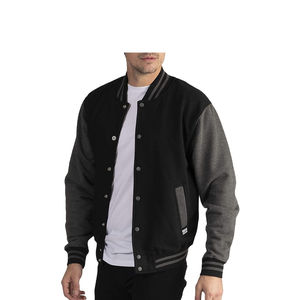 Chaqueta universitaria de cuero de lana 100% de poliéster con etiqueta tejida de alta calidad para hombre, chaqueta de invierno lisa de talla XL - Product Image 1