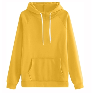 ชุดวอร์มผู้หญิงแบบมีฮู้ด สไตล์ลำลอง สีพื้น ระบายอากาศได้ดี สีตามสั่ง เสื้อพูลโอเวอร์ ผ้าฝ้ายฟลีซ ไซส์ใหญ่ สำหรับออกกำลังกาย วิ่งจ๊อกกิ้ง ด้านหน้า - Product Image 2