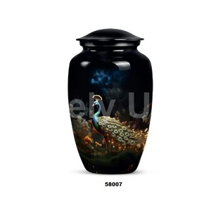 โกศอลูมิเนียมสำหรับผู้ใหญ่ขี้เถ้าของมนุษย์ตกแต่งโกศขนาดใหญ่พร้อมถุงกำมะหยี่ฟรี - Product Image 5