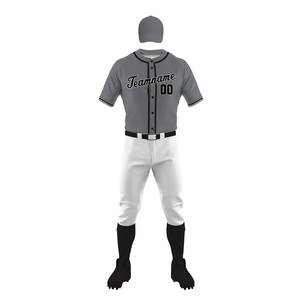 Ensemble d'uniformes de baseball pour adultes de haute qualité, nouveau design, respirant, à séchage rapide, vêtements d'équipe, tailles plus grandes, uniformes de baseball - Product Image 2