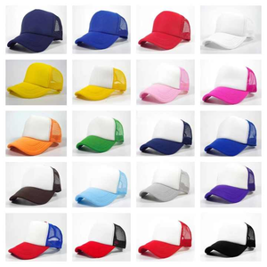 Casquette de camionneur en mousse unie pour hommes vente en gros bon marché casquettes de camionneur en maille pour sports de plein air - Product Image 1