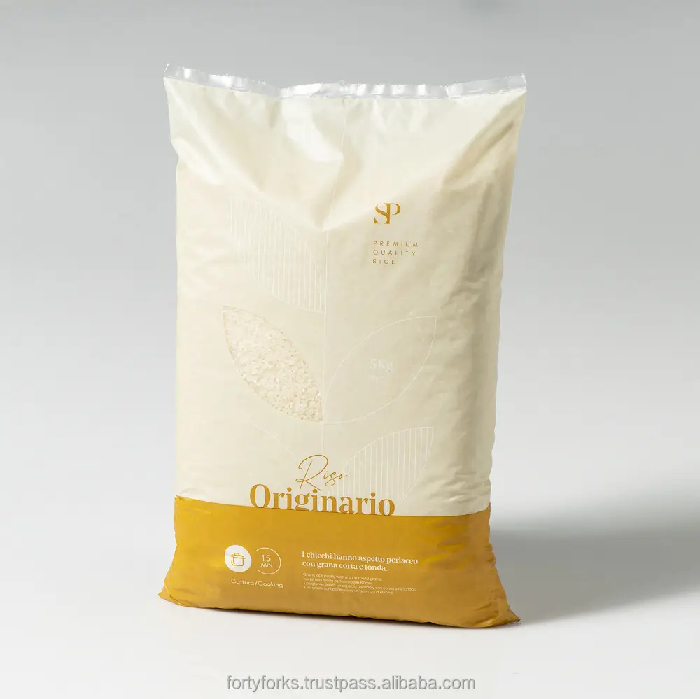 Originario Rijst 5 Kg Kussenzak Verpakking Van Hoge Kwaliteit Product Van Italië Verse Granen Gemaakt In Italië