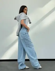 Мешковатые женские джинсы новый дизайн