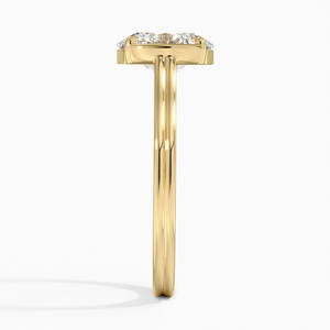 Estilo clásico 1ct Lab Grown Diamond Oval Cut 14K Oro sólido Solitario único Anillo de joyería de compromiso para unisex al mejor precio - Product Image 3