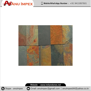 Acheter Multi Slatestone poli Fourniture en vrac de pierre naturelle de haute qualité avec finition polie, résistant aux taches et aux rayures - Product Image 6