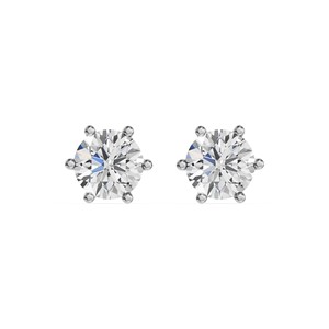 Boucles d'oreilles clous en or jaune massif, diamant de laboratoire taille brillant, clarté VS1, certifié IGI, fournisseur direct d'Inde pour femmes - Product Image 5
