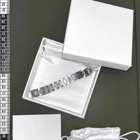 Bracelet à maillons géométriques en acier inoxydable plaqué or et argent, certifié par une tierce partie, tendance unisexe, modèle unique