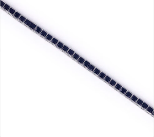 Moissanite Diamond <b>Bracelet</b>: <b>Sterling</b> <b>Silver</b> Alternative Wedding Jewelry Tennis <b>Bracelet</b> With White Gold & Black Diamond - Product Image 4