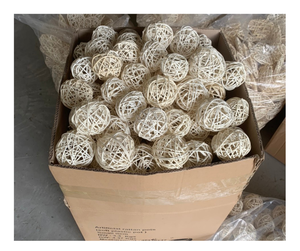 Decoraciones únicas de bolas de ratán Directo de Vietnam Bola de ratán artesanal Ecológico Suministro a granel de alta calidad para la exportación - Product Image 2