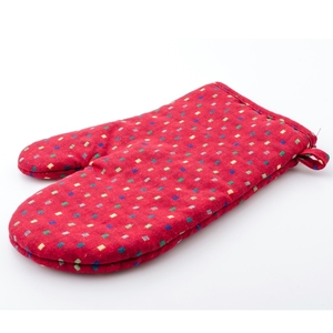 Printed <b>Pink</b> Color Good Quality Professional Oven Mittens' for Oven and Kitchen Use Supplier in India - Product Image 2