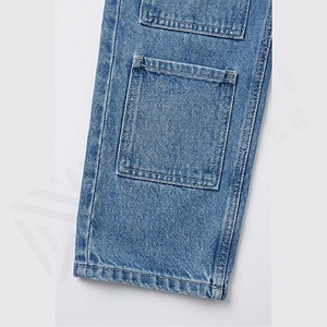 Custom <b>Men's</b> Mid <b>Waist</b> Denim Straight Long Pants Solid Waterproof Quick Dry Outdoor <b>Jeans</b> Casual Style Customized Winter Autumn - Product Image 6