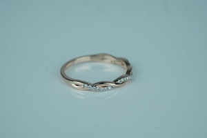 Anillo de moissanita de diamante cultivado en laboratorio de lujo Corte redondo 0,12 quilates VS1 Claridad IGI SGL Certificado Oro Rosa Oro Plata Proveedor - Product Image 3