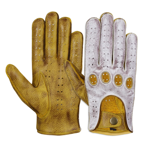 Guantes de Cuero Vacuno para Conducir, Modernos, Venta al por Mayor de Fábrica, Guantes de Trabajo para Conducir - Product Image 1
