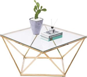 โต๊ะกาแฟทำจากทองเหลืองหินอ่อนและทองทำจากทองเหลืองดีไซน์สุดหรูเฟอร์นิเจอร์สำหรับห้องนั่งเล่น - Product Image 4