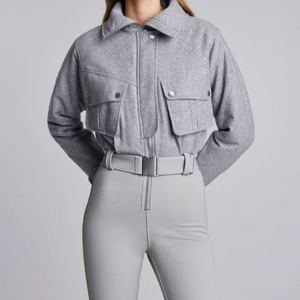 ชุดจั๊มสูทกันน้ำสำหรับผู้หญิงคุณภาพสูงสำหรับฤดูหนาว ชุดสกีแบบชิ้นเดียวพร้อมปกขนสัตว์ อุ่นสบาย กันลม ไซส์ใหญ่พิเศษ - Product Image 3